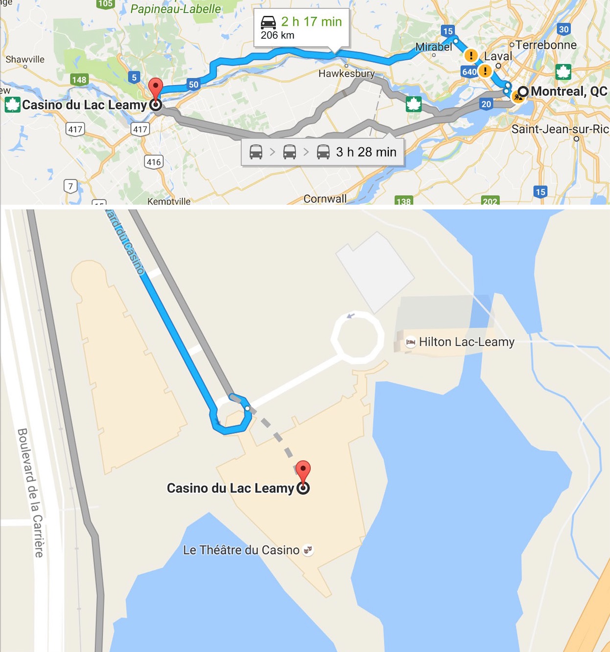 casino-lac-leamy-trajet