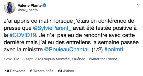 valerie plante has just announced that she is in administrative segregation petit petit gamin