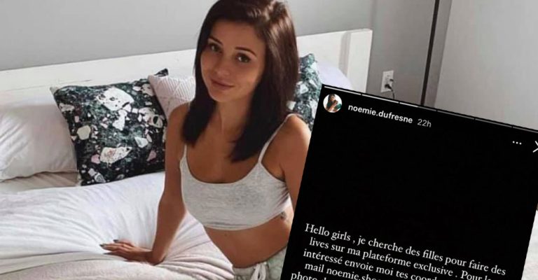 Noémie Dufresne cherche des filles pour collaborer à son Onlyfans
