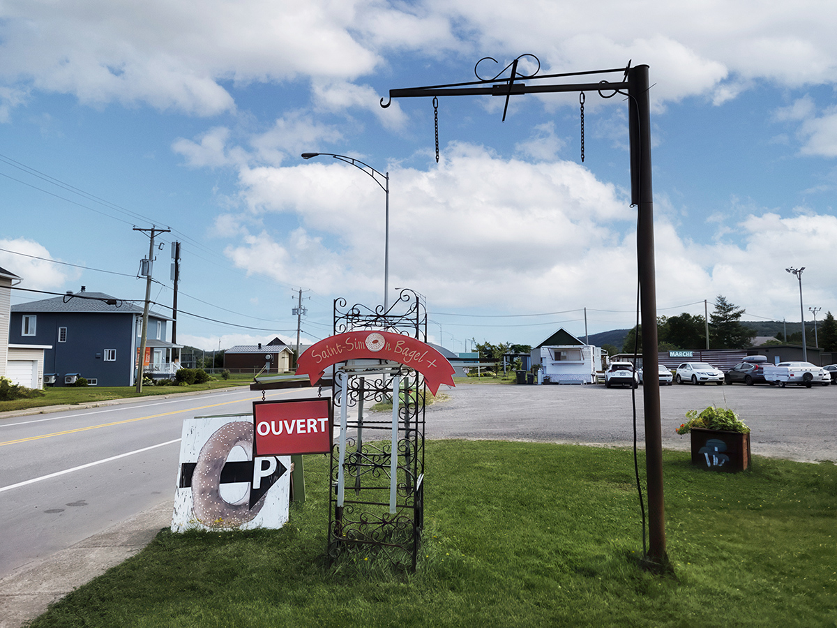 Le géant bagel disparu à Saint-Simon-de-Rimouski