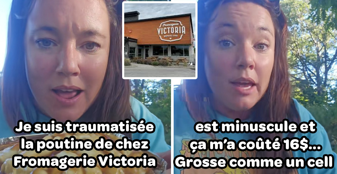 Une femme au Québec est traumatisée du prix de sa minuscule poutine ...
